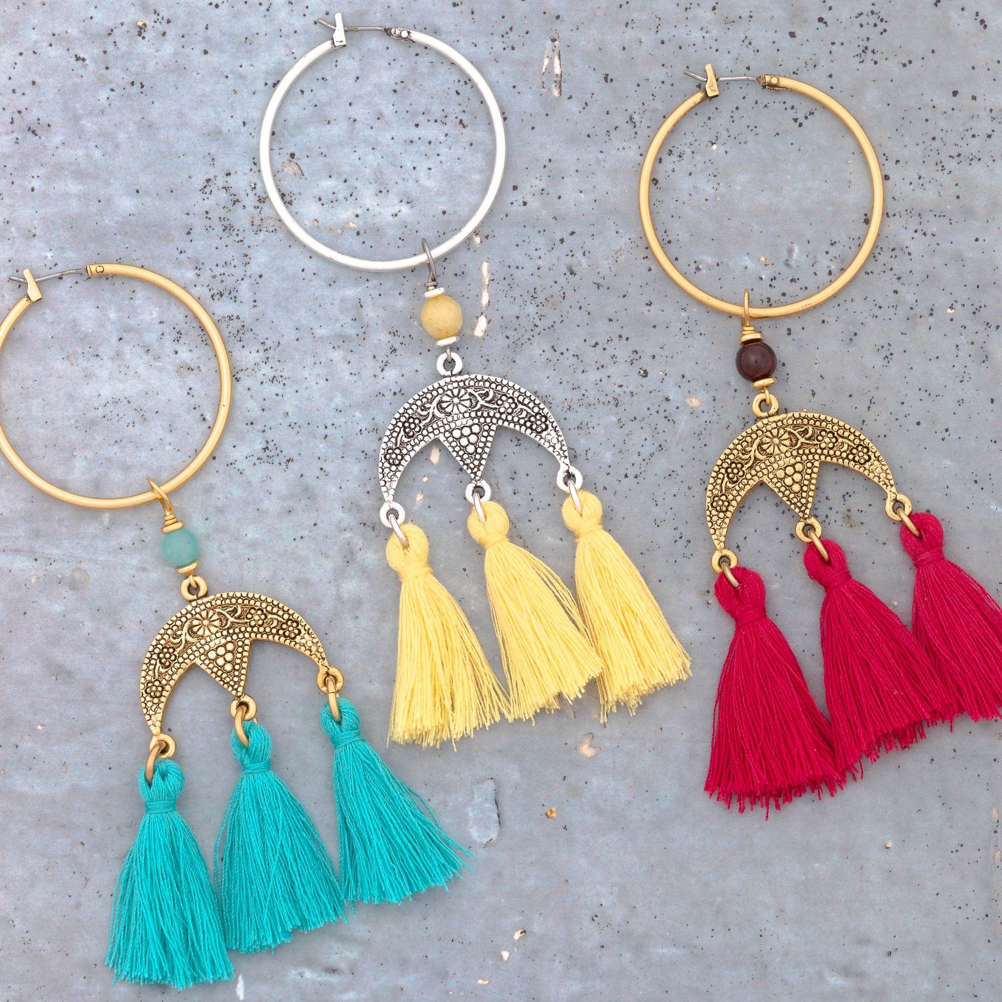SIREN Tassel Hoops