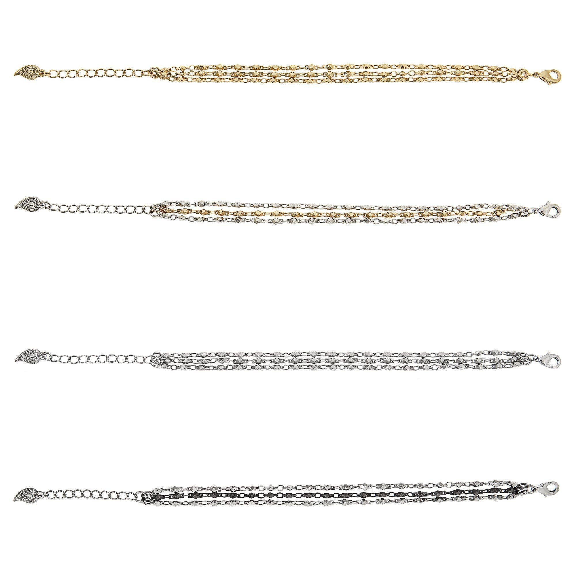 AKIRA Multi-Strand Bracelet - Gold | Modern boho jewelry | Criscara