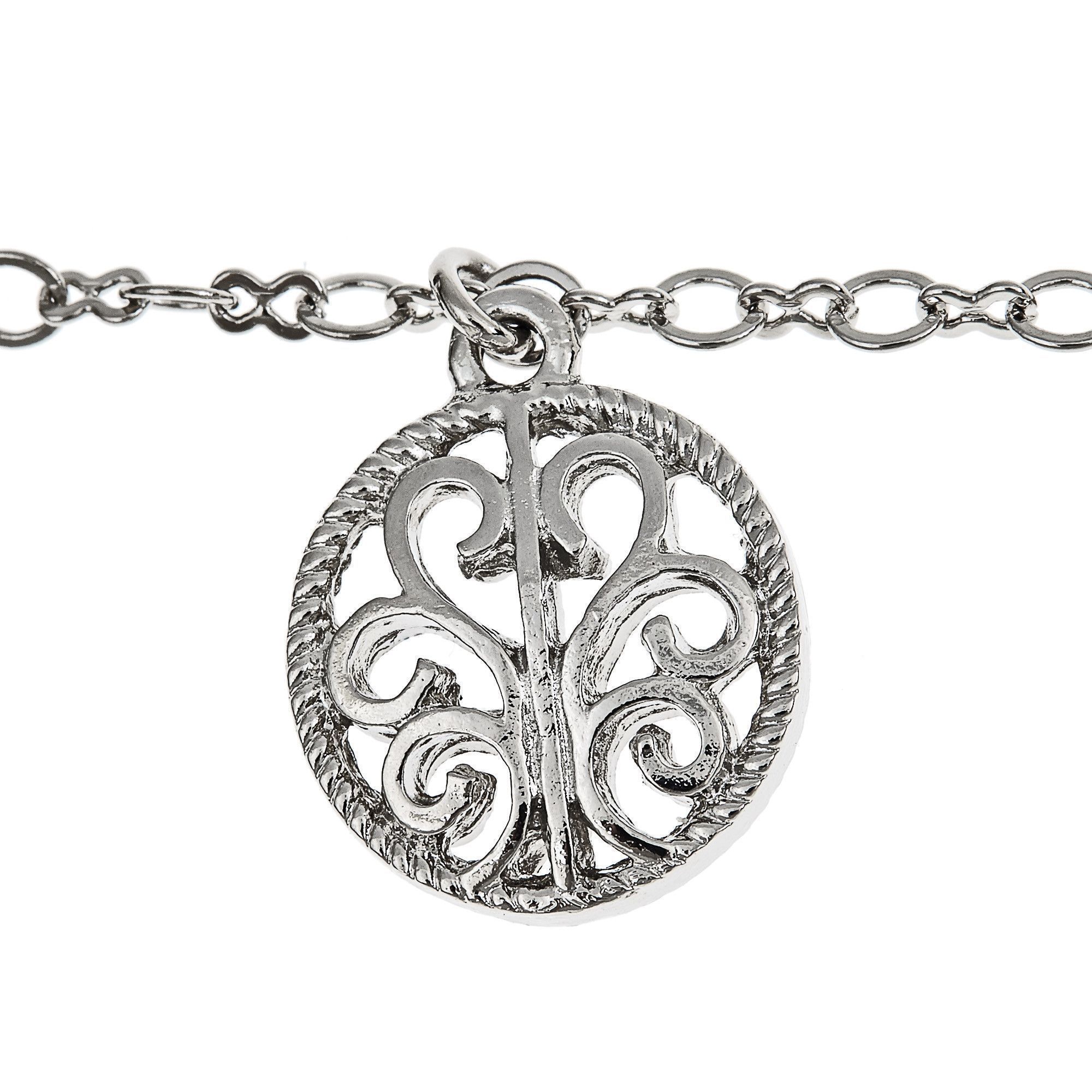 Long Coin Y Necklace Lariat in silver finish | Modern boho jewelry | Criscara