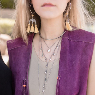 SIREN Tassel Hoops