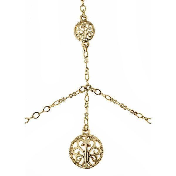 Boho Chic Body Chain in 14k gold finish | Modern boho jewelry | Criscara