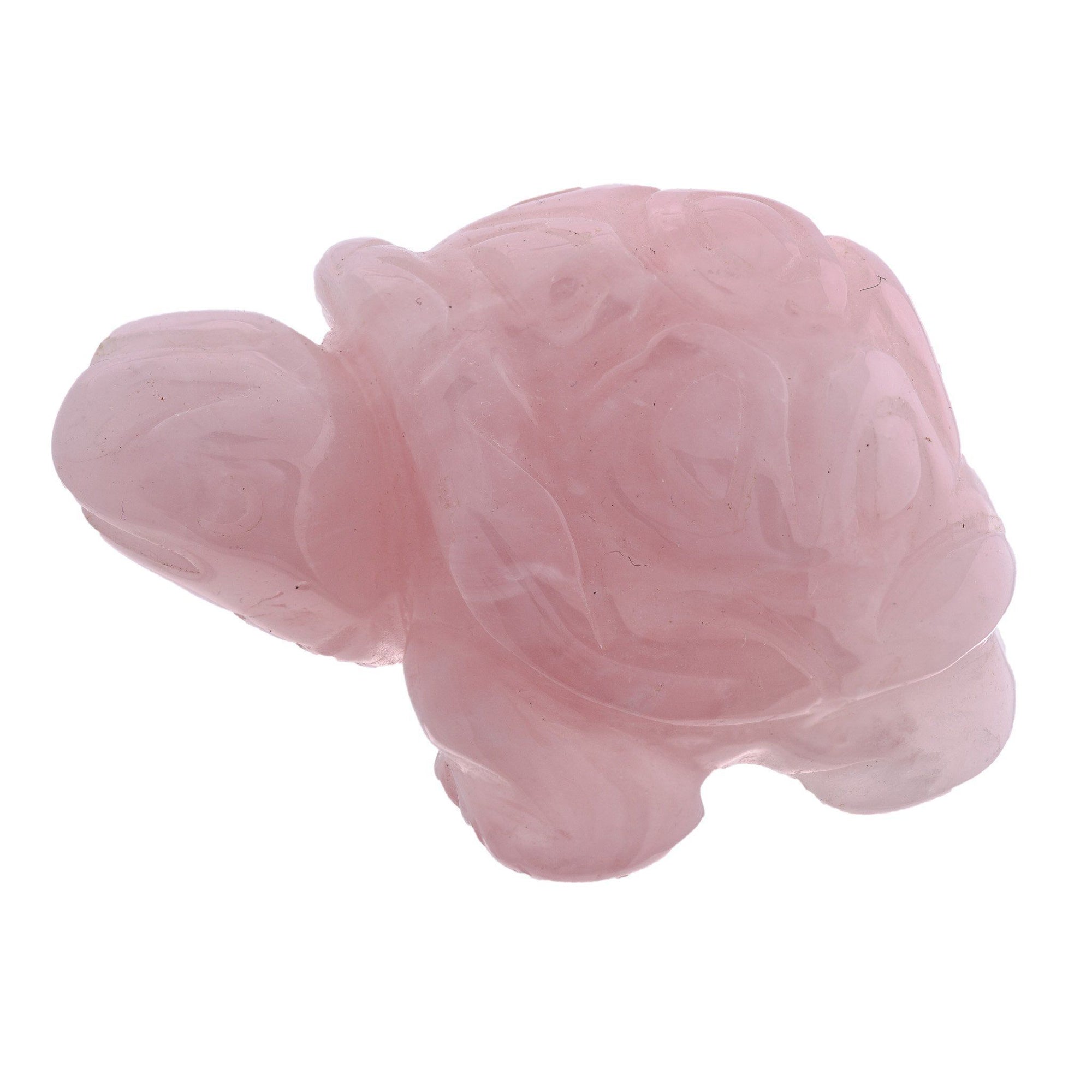 Rose Quartz Turtle Figurine from Liminara